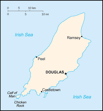 Map of The Isle of Man